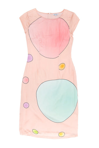 Circles Digital Dress - Flesh