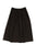Midi Cotton Sateen Skirt - Black