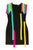 Rainbow Stripes Dress - Black